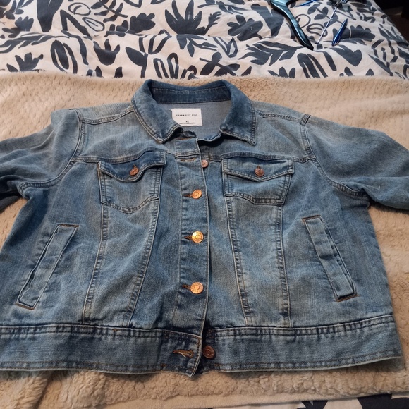 ☄️ Host Pick ☄️Celebrity Pink Women's Size XL Jean Jacket - Picture 3 of 5